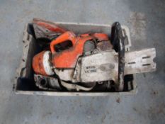 Large Crate of Stihl Saw Parts