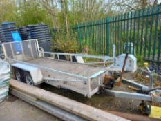 Twin Axle Tipping Trailer c/w Winch (Direct Council) (Sold on Site - Location Leek)