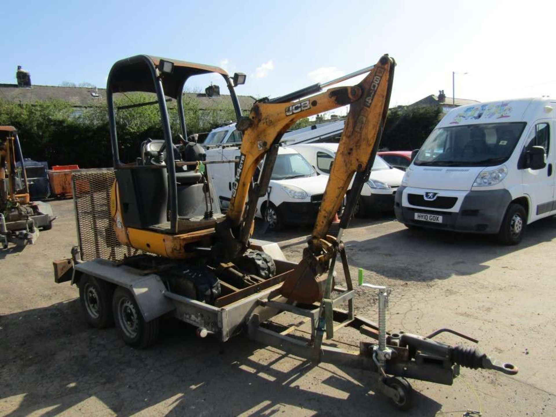 2010 JCB 801 Mini Digger c/w Trailer (Direct Electricity NW) - Image 2 of 6