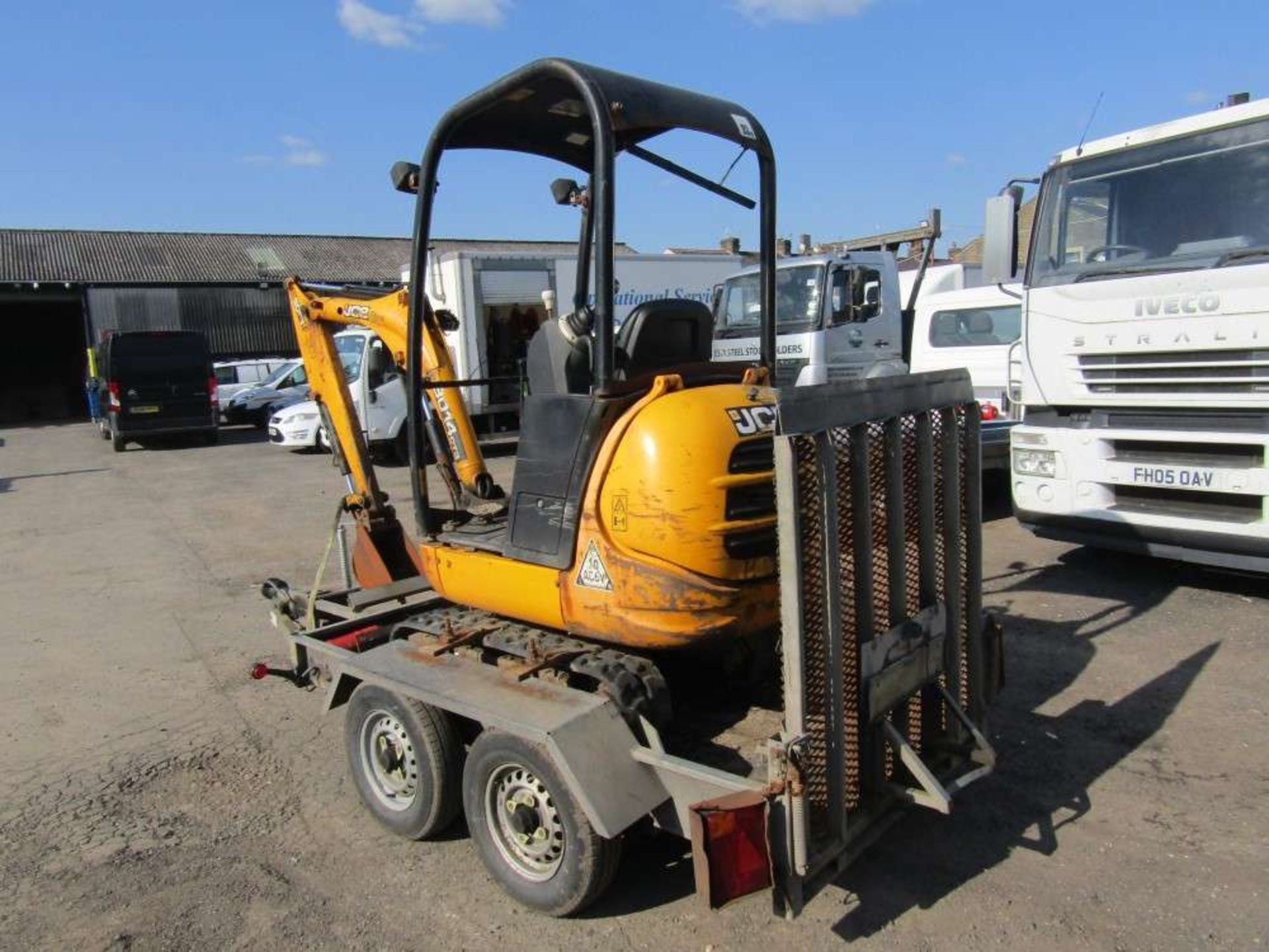 2010 JCB 801 Mini Digger c/w Trailer (Direct Electricity NW) - Image 4 of 6