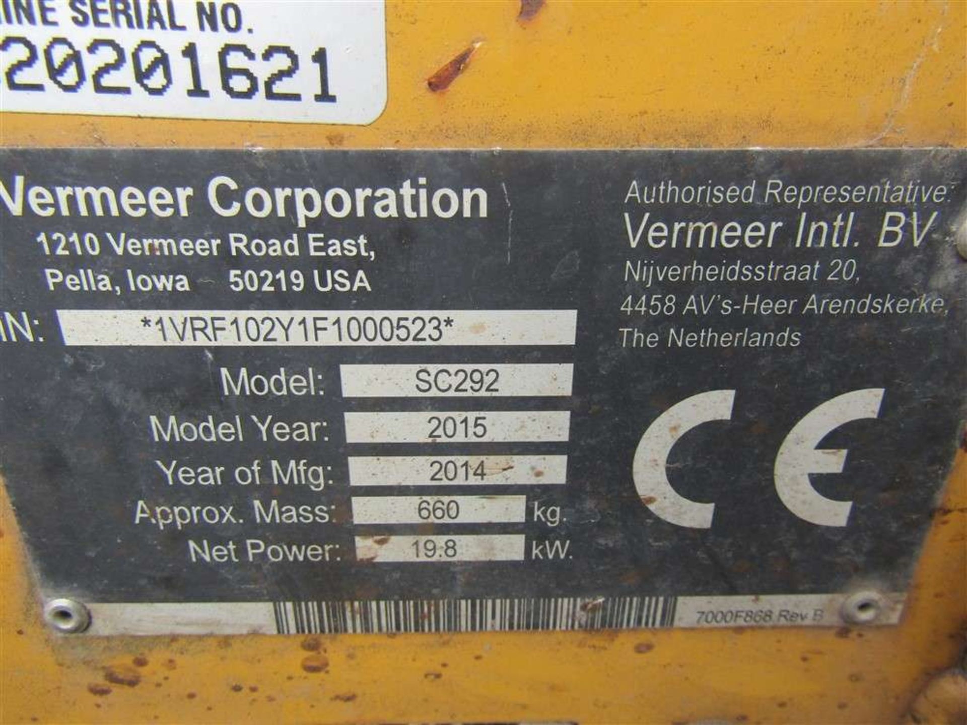 2014 Vermeer Stump Grinder (Direct Council) - Image 5 of 6