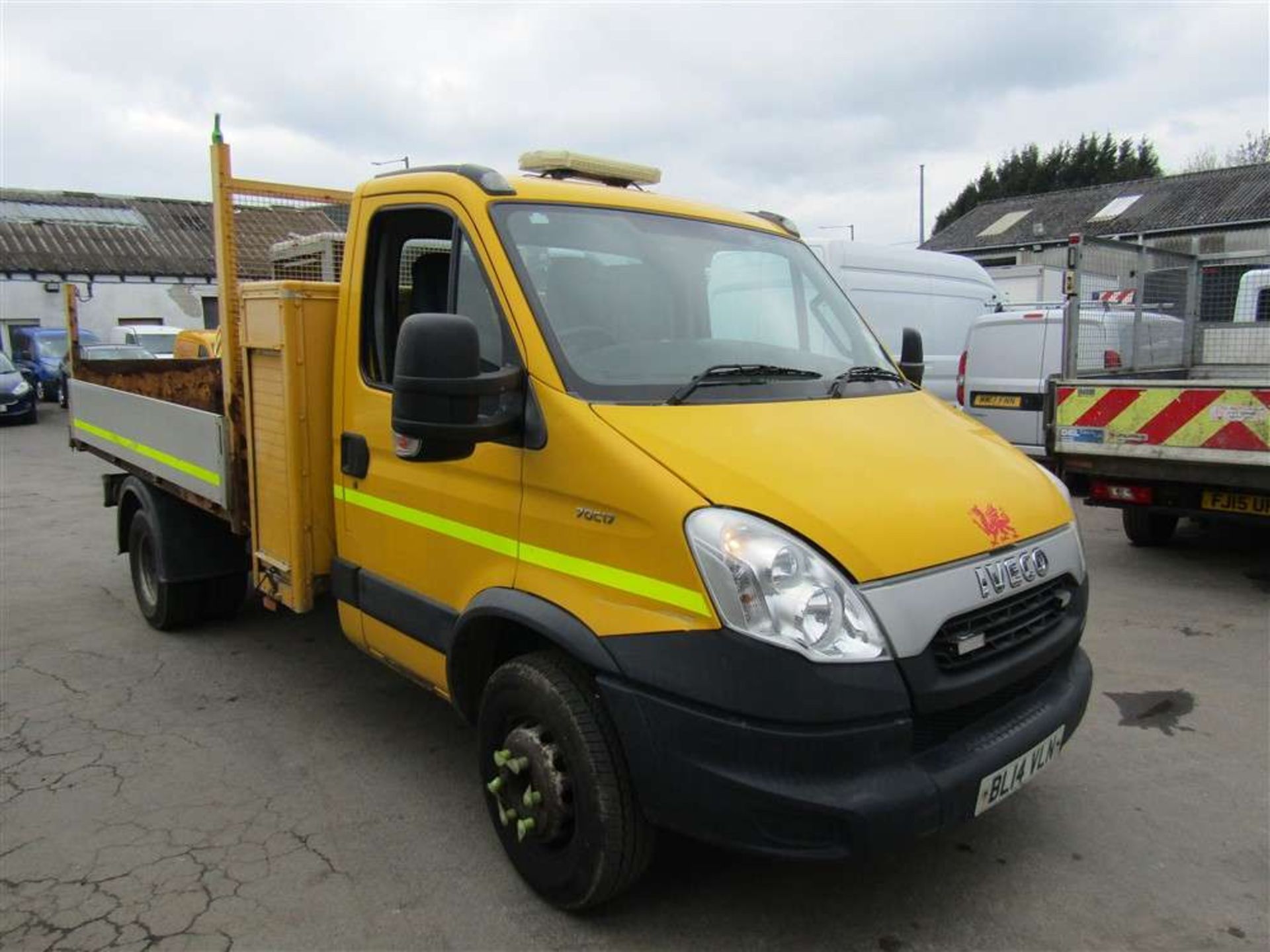 2014 14 reg Iveco Daily 70C17 Tipper c/w Hiab (Runs - Head Gasket Gone) (Direct Council)