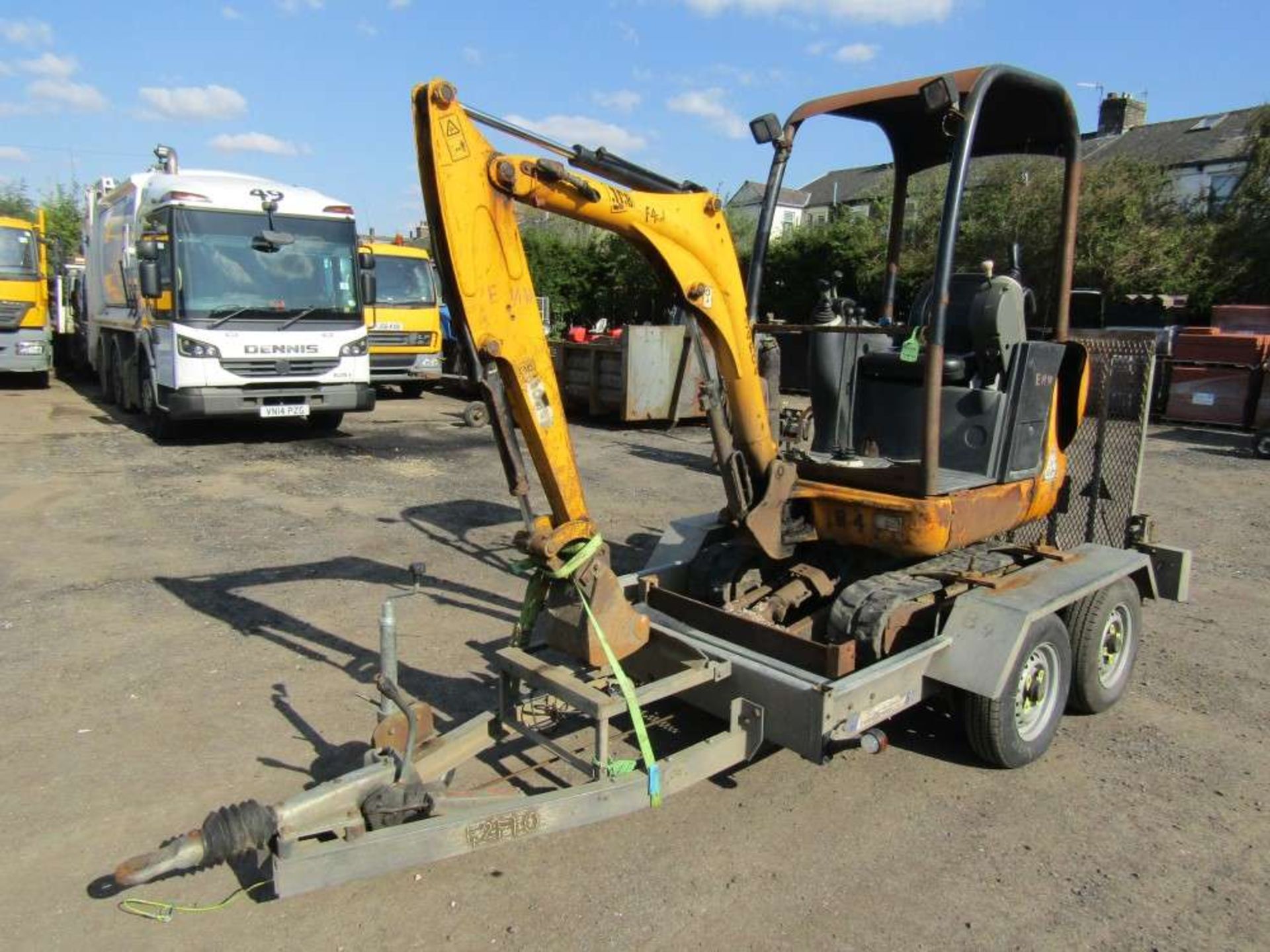 2010 JCB 801 Mini Digger c/w Trailer (Direct Electricity NW) - Image 2 of 6