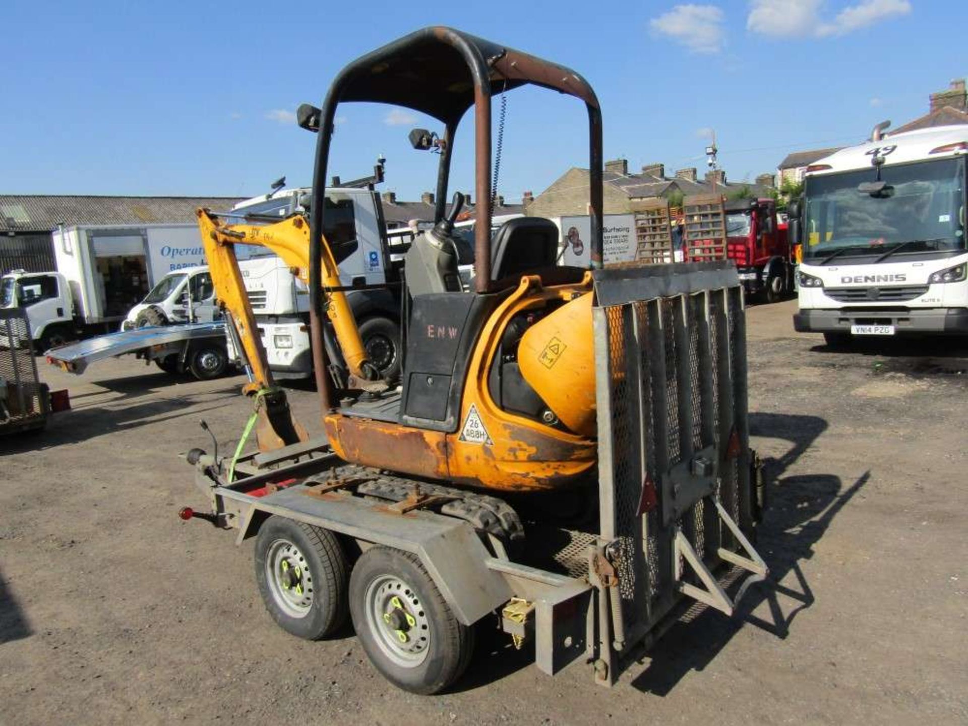 2010 JCB 801 Mini Digger c/w Trailer (Direct Electricity NW) - Image 3 of 6