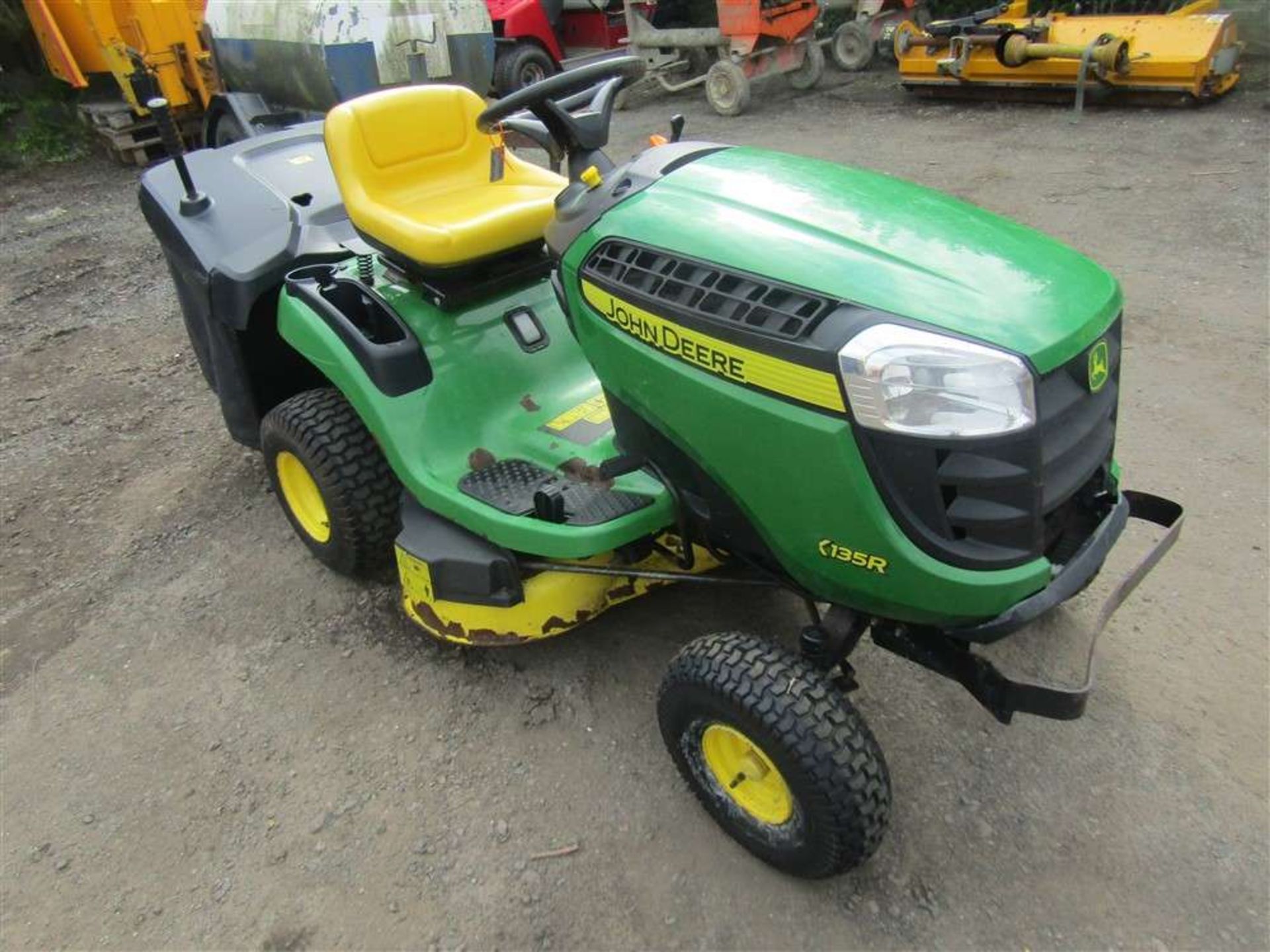 John Deere X35R Mower c/w Grass Collector