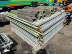 Qty of Solid Security Fence Panels with Legs