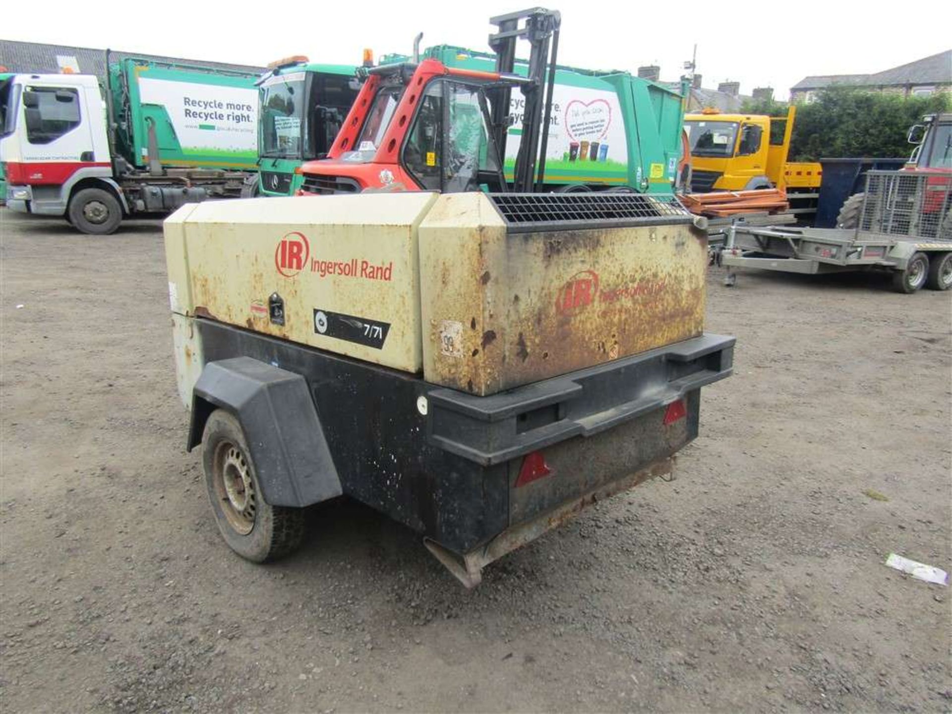 2007 Ingersoll Rand 7/71 Compressor c/w John Deere Engine - Image 3 of 6