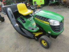 John Deere X145R Mower c/w Grass Collector