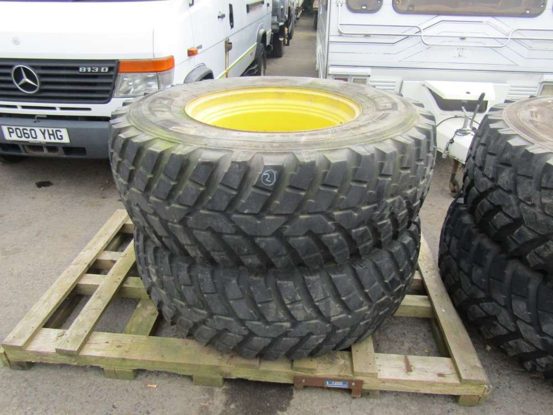 Set of Tractor Wheels & Tyre (Direct Council) - Image 2 of 2