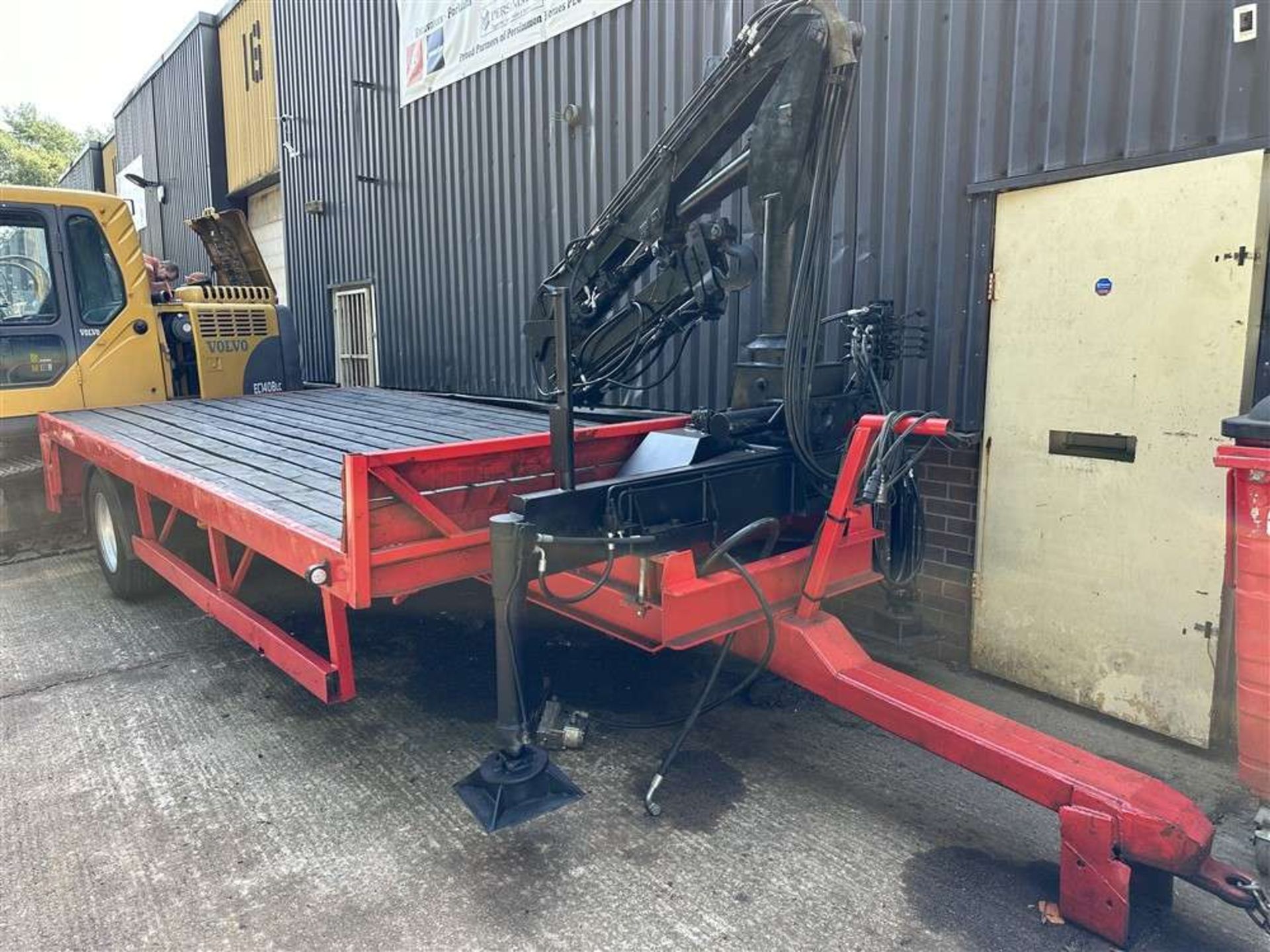 10t Trailer with 3t Atlas Crane - Fully Refurbished (Sold On Site - Location Burnley)