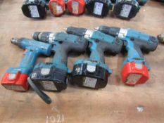 4 x Makita Drills c/w Batteries