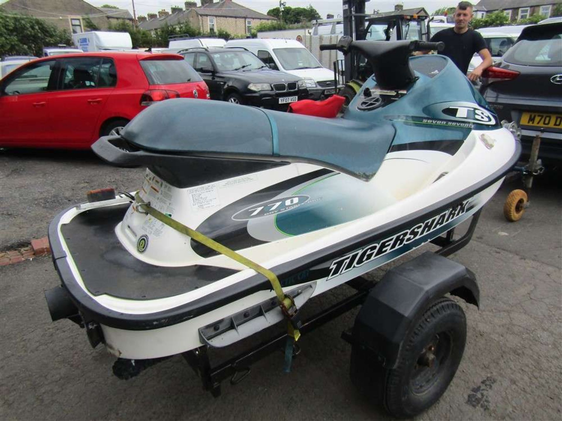 Suzuki Tiger Shark 770cc Jet Ski & Trailer - Image 2 of 2