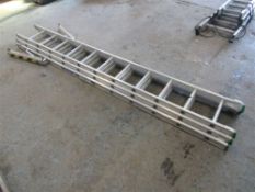 2.92m - 7.41m 3 Part Aluminium Ladder (Direct Hire Co)