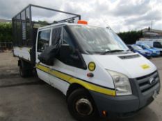 2011 60 Reg Ford Transit 100 T350L D/C RWD Caged Tipper - NO GEARBOX (Direct Council)