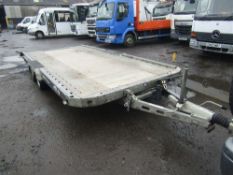 Indespension Tilt Deck Car Transporter Trailer with Slide out Ramps