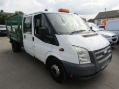 2013 13 reg Ford Transit 100 T350 RWD Cage Sided Tipper (Runs but engine issues) (Direct Council)