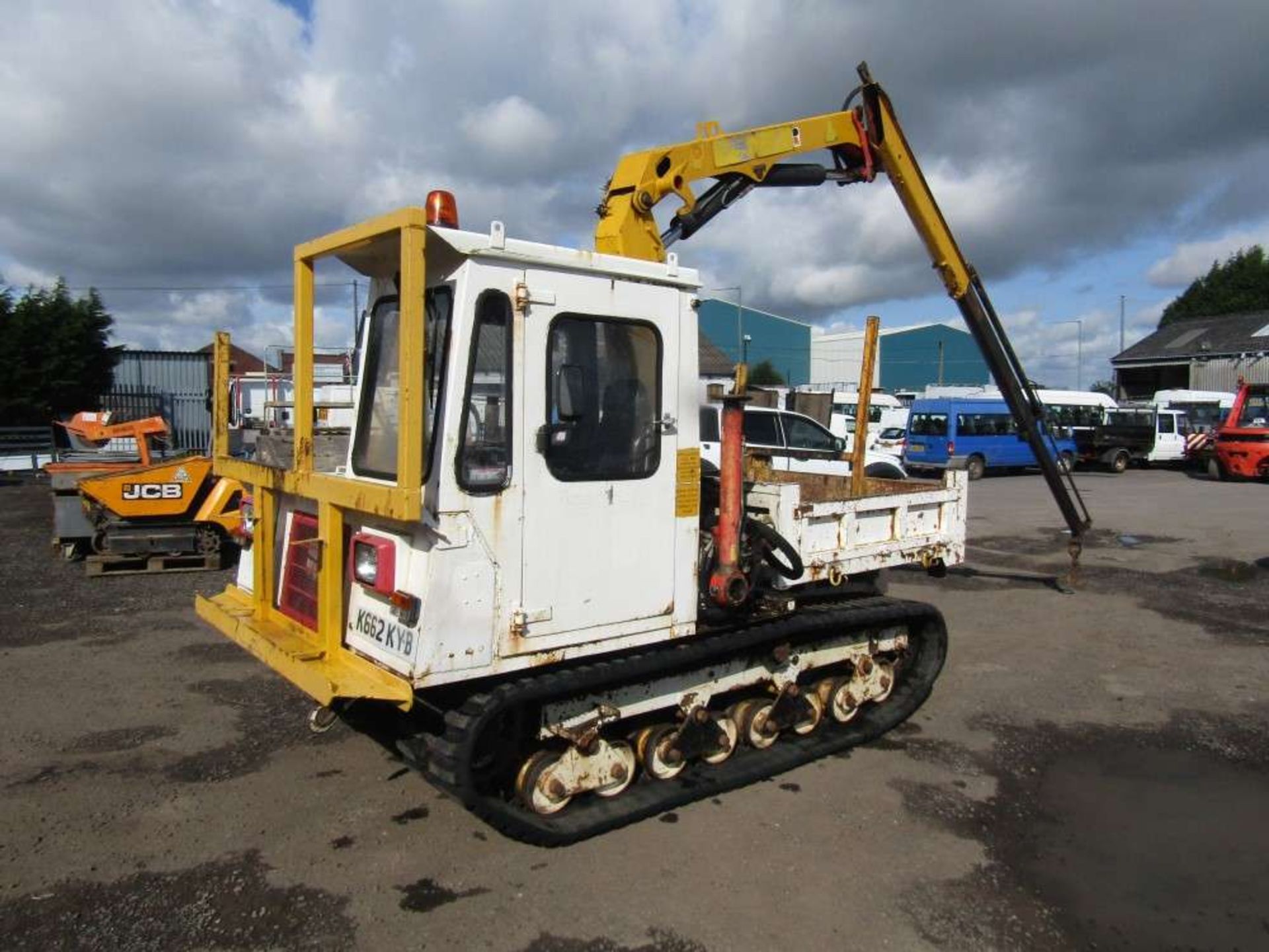 1992 K reg Morooka Tracked Tipper c/w Palfinger Crane (Direct ENW) - Image 2 of 8