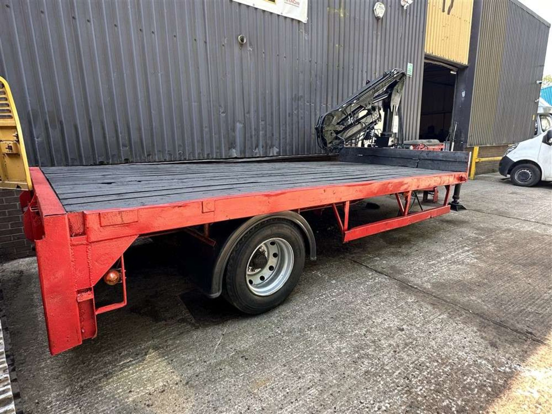 10t Trailer with 3t Atlas Crane - Fully Refurbished (Sold On Site - Location Burnley) - Image 2 of 5