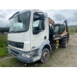 2009 59 reg DAF LF 45.180 Skip Loader (Sold On Site - Location Burnley)