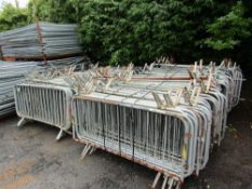 Qty of Steel Crowd Control Barriers (Direct Gap)