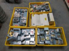 5 x Boxes of Miscellaneous Electrical Fittings