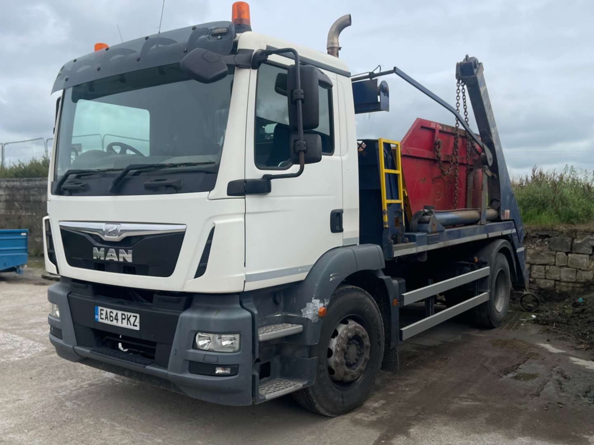 2014 64 reg MAN Euro 6 Skip Loader - Skip Not Included (Sold On Site - Location Burnley)