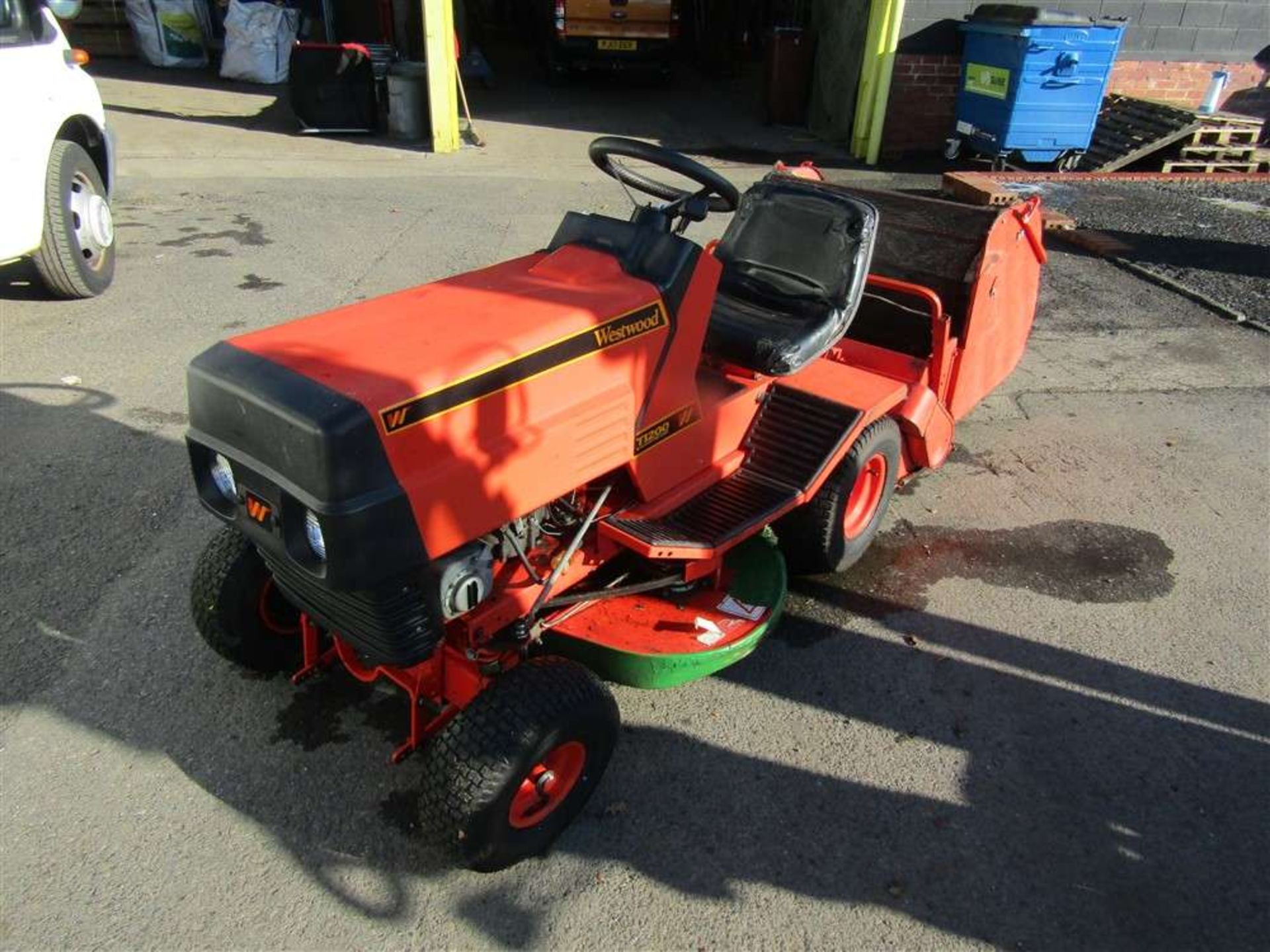 Westwood Petrol Ride on Mower with Brush, Roller & Collector Bucket