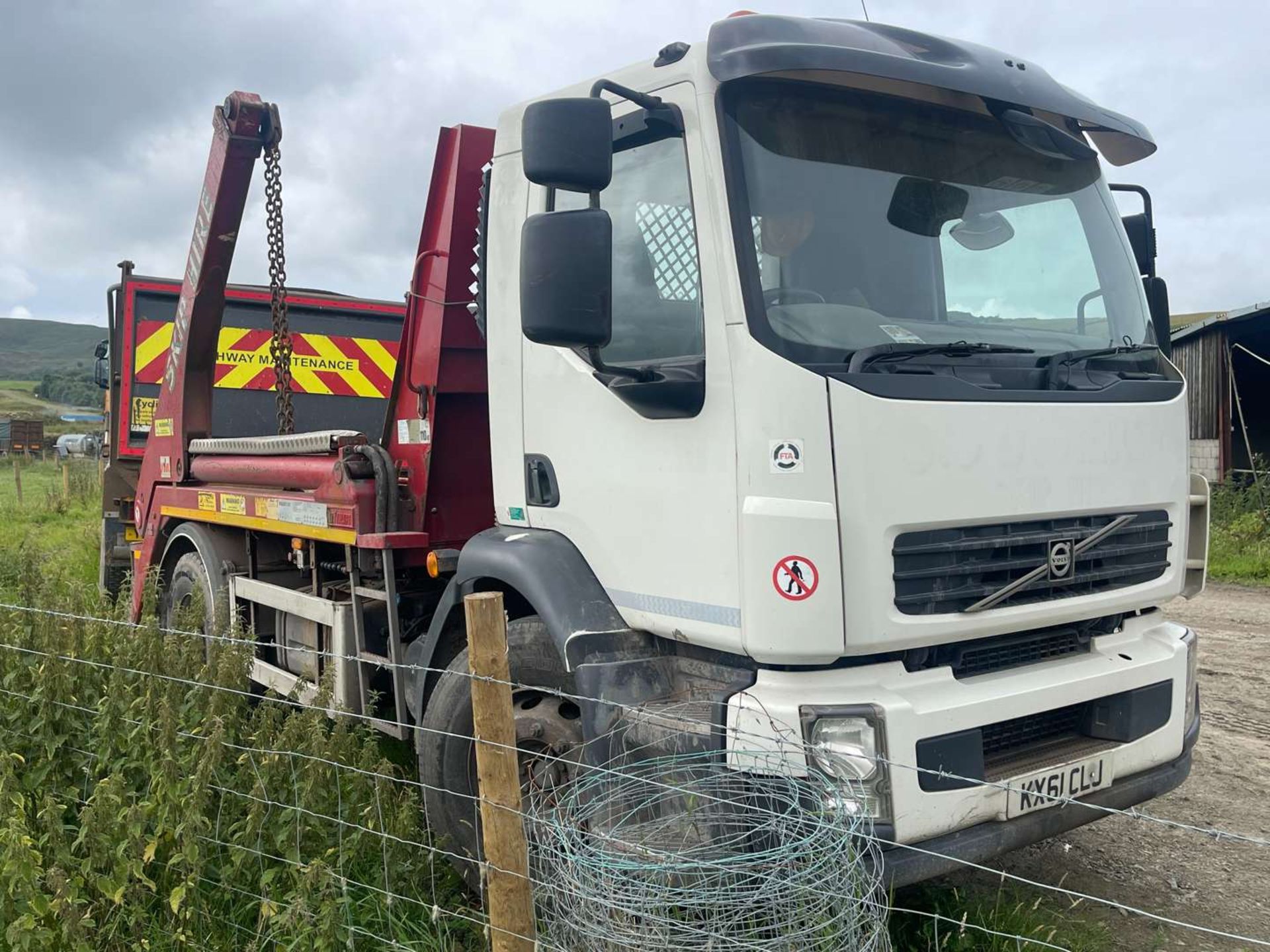 2011 61 reg Volvo Skip Loader (Sold On Site - Location Burnley) - Image 2 of 5