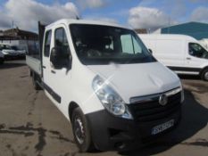 2017 67 reg Vauxhall Movano L2H1 F3500 CDTI Dropside