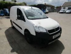 2016 16 reg Peugeot Partner 850 L1 HDI (Runs, Drives - Dash in Bits) (Direct United Utilities Water)