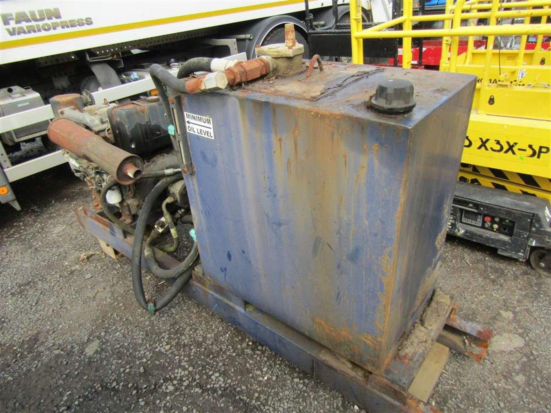 3 Cylinder Diesel Lombardini Hydraulic Power Pack c/w Pump & Tank