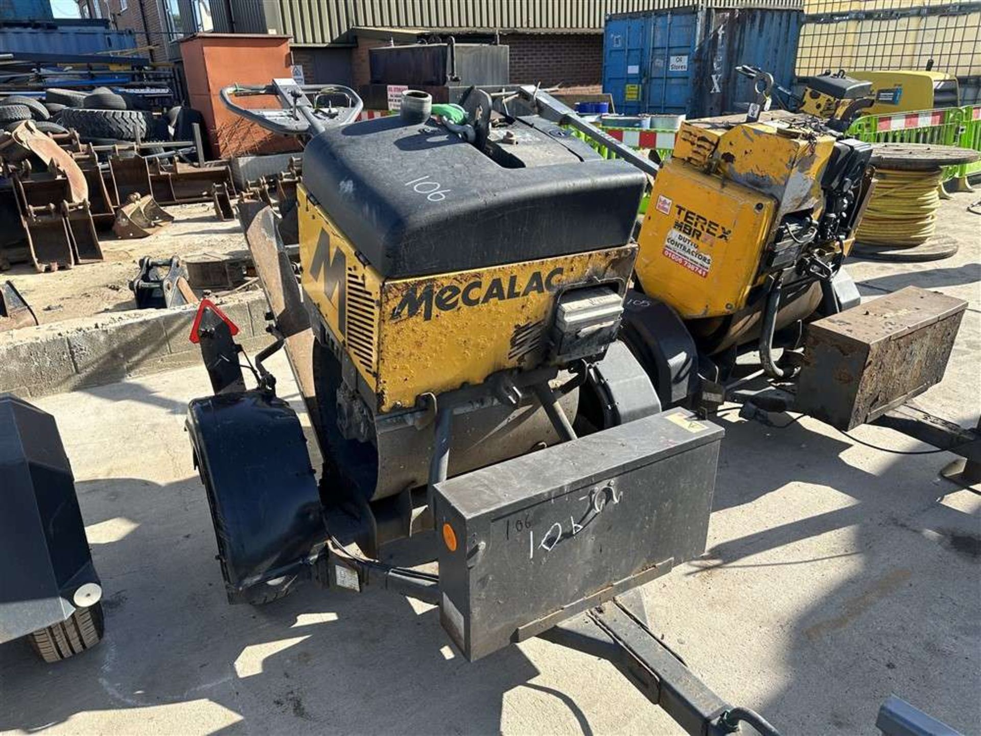 Mecalac MBR71 Single Drum Roller & Trailer