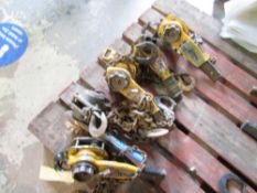 5 x Yale Ratchet Chain Hoists - 2 x 750kg & 3 x 1 ton