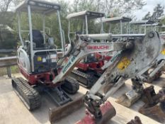 2021 Takeuchi TB216 Tracked Excavator c/w 4 x Buckets