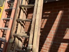 3 x 3.5m Wooden Ladders