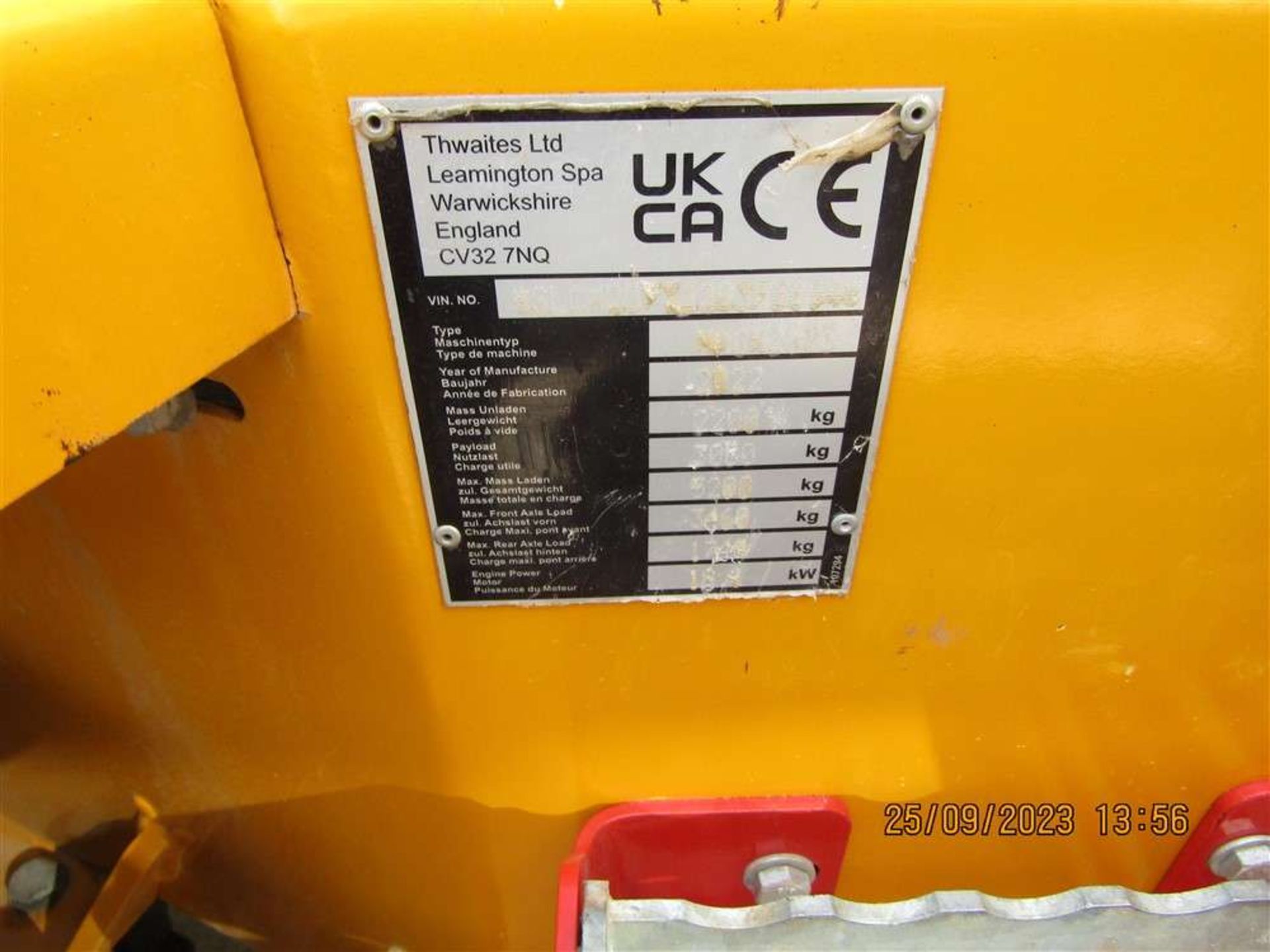 2022 22 Reg Thwaites MACH2073 3ton Swivel Skip Dumper - Still Under Warranty - Image 6 of 6