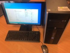 HP PC with LG Screen, Keyboard & Mouse