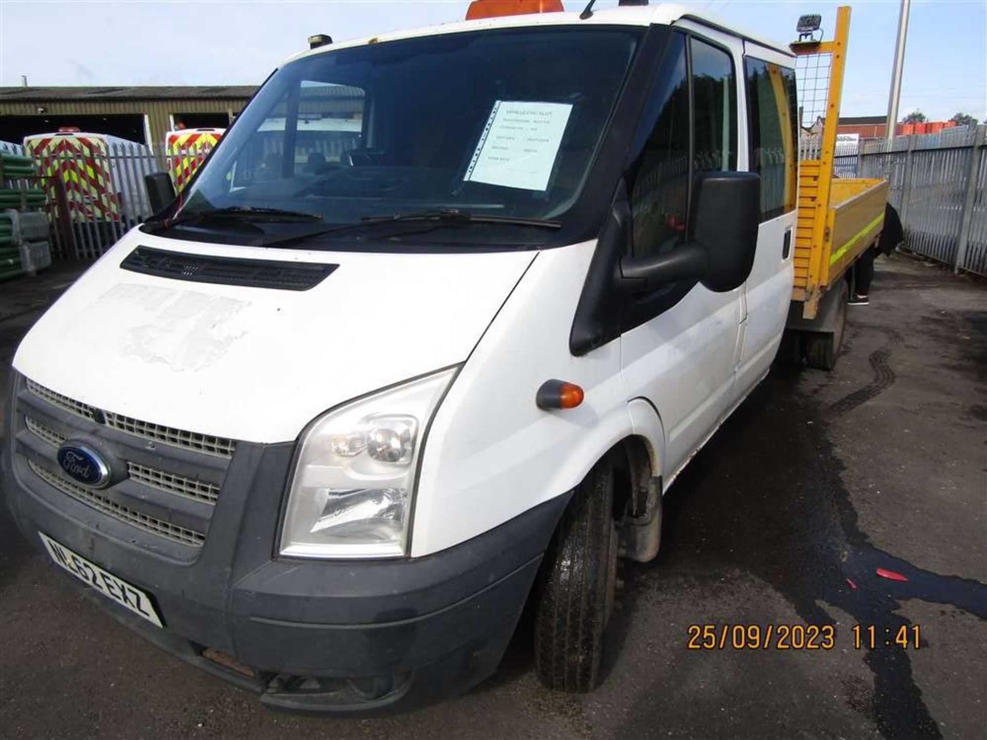 2012 62 reg Ford Transit 100 T350 RWD Double Cab Drop Side - Image 2 of 6