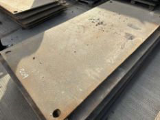 5 x 18mm 4 x 8 Steel Road Plates c/w Lifting Eyes