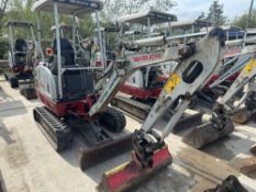 2017 Takeuchi TB216 Tracked Excavator c/w 5 x Buckets