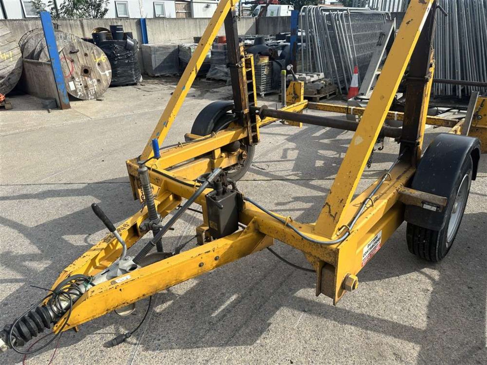 3.5T Cable Drum Trailer (yellow) - Image 2 of 3