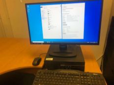 Dell PC with Ilyama Screen, Keyboard & Mouse
