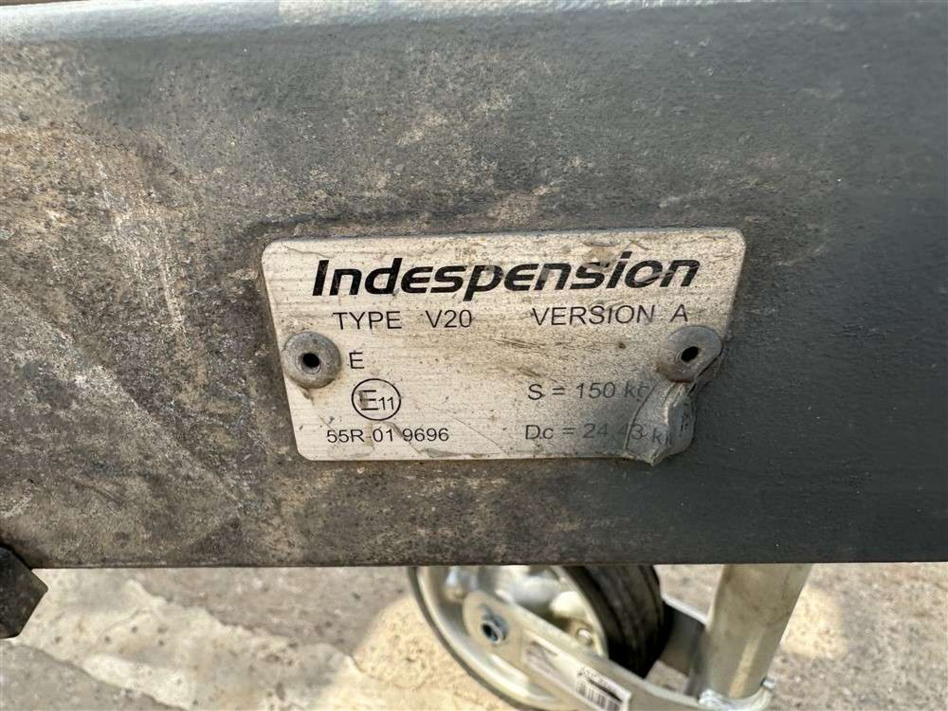 Indespension Exavator Trailer - To Suit 1.5T c/w Digadoc System - Image 4 of 4