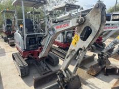2017 Takeuchi TB216 Tracked Excavator c/w 4 x Buckets