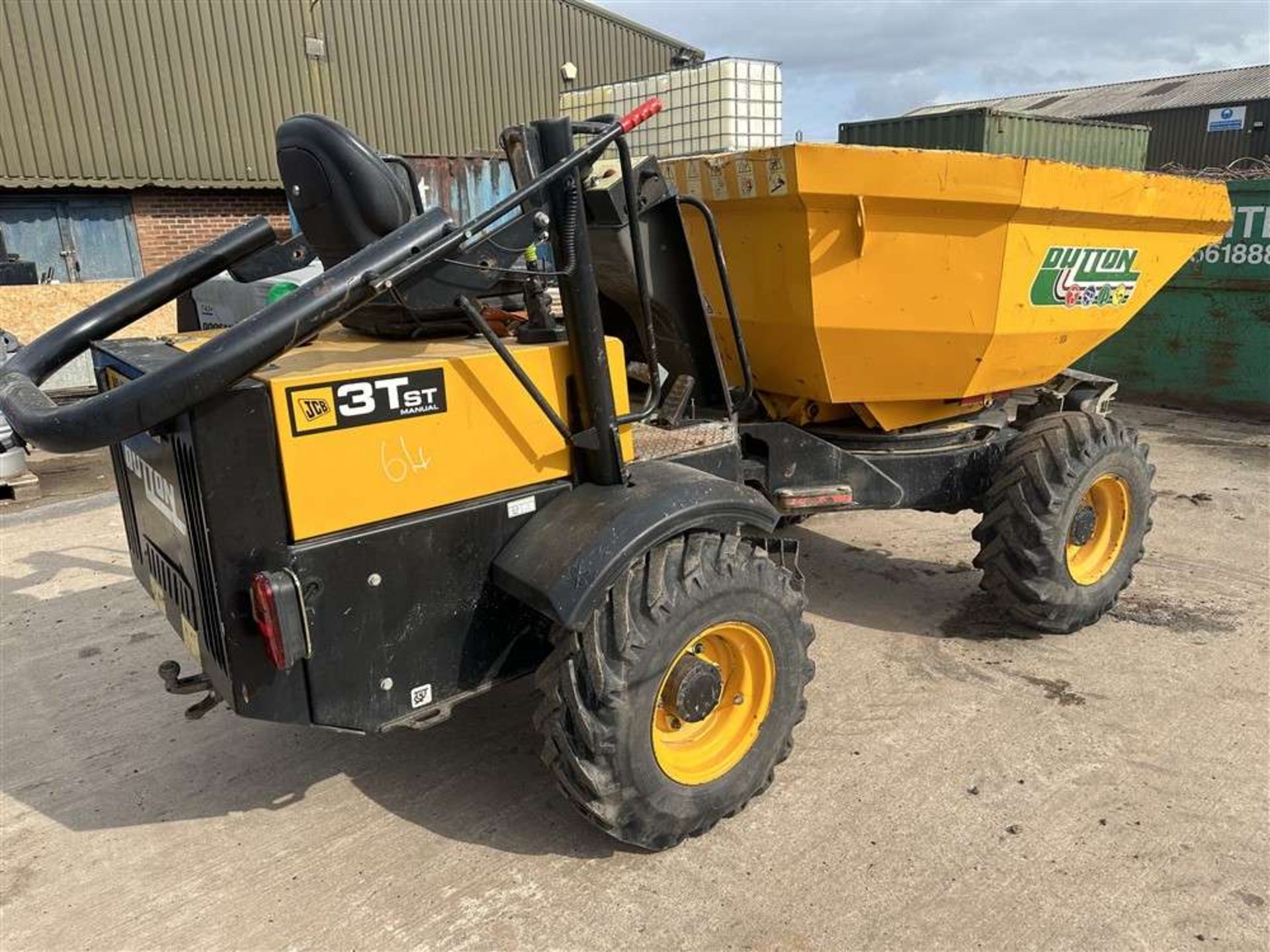 2017 17 reg JCB 3T ST Manual Swivel Skip Dumper - Road Legal - Image 2 of 6