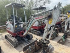 2021 Takeuchi TB216 Tracked Excavator c/w 4 x Buckets