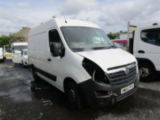 2014 64 reg Vauxhall Movano F3500 L1H2 CDTI (Non Runner) (Direct United Utilities Water)