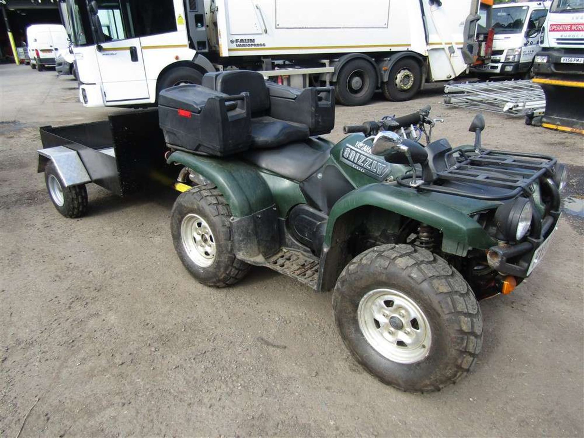 2003 03 reg Yamaha 660 Grizzy Quad c/w Trailer & Winch - Fully Road Legal PLG