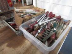 2 Trays of Old Stanley Yankee Screwdrivers