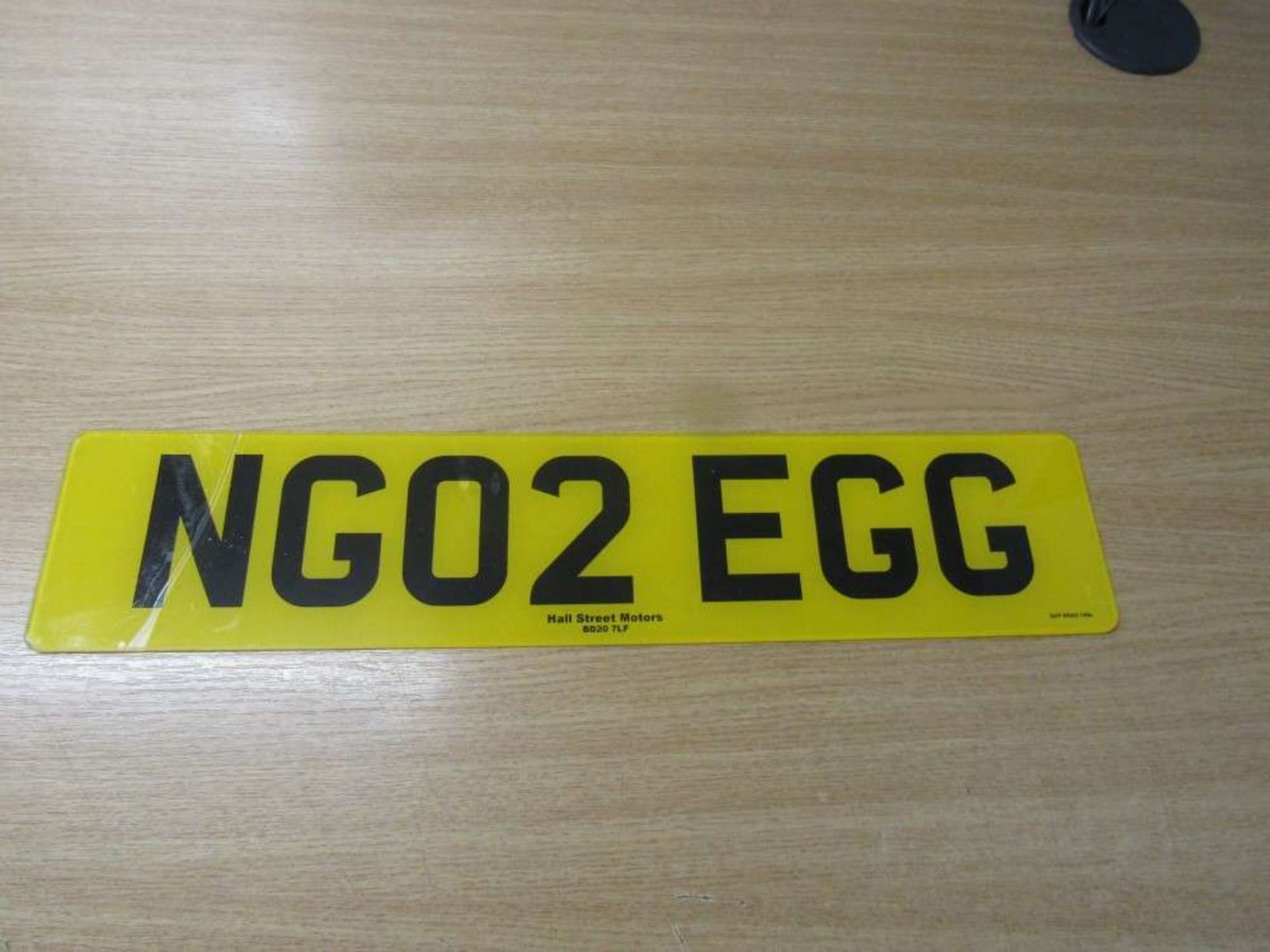 NG02 EGG, Private Registration Number c/w Retention Document